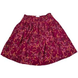 Mise En Scene by Ruffian Print Silk Skirt